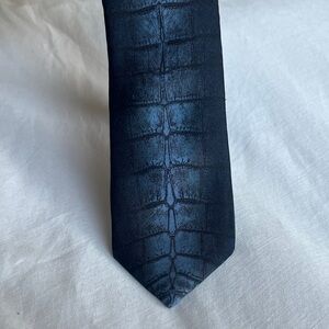 Fendi Patterned Blue/Black Tie